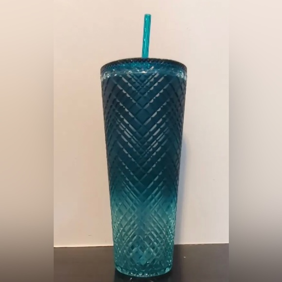Starbucks Ombre Jade Jeweled Cup Crystal Bling Tumbler Cold Venti 24oz New 2023 - Picture 15 of 15